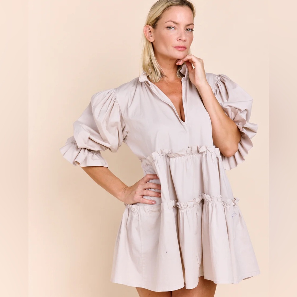 Sofia Made In Italy - Georgia Dress (Cream)